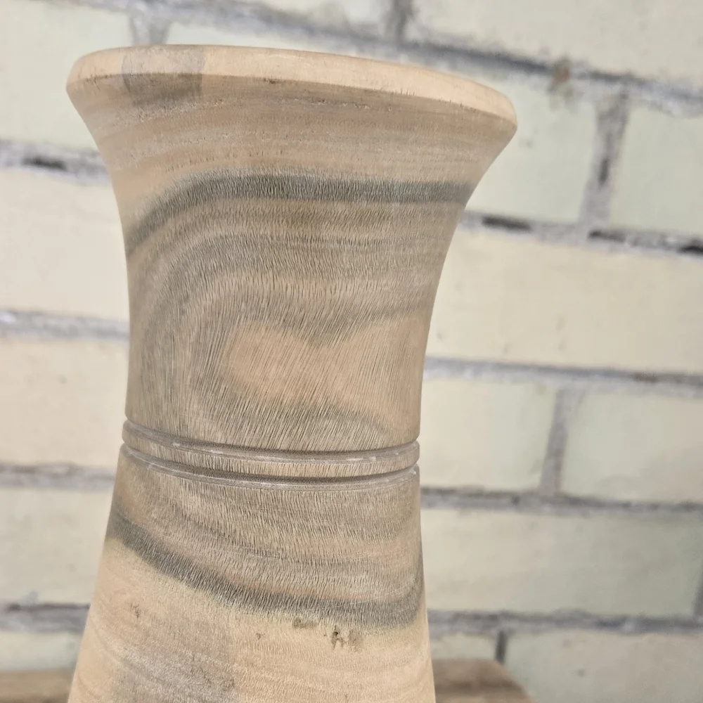 Hand Crafted Wooden Vase - Picture 7 of 8